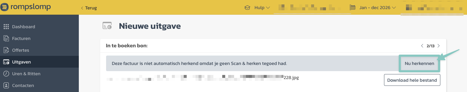Scan & Herken - nu herkennen