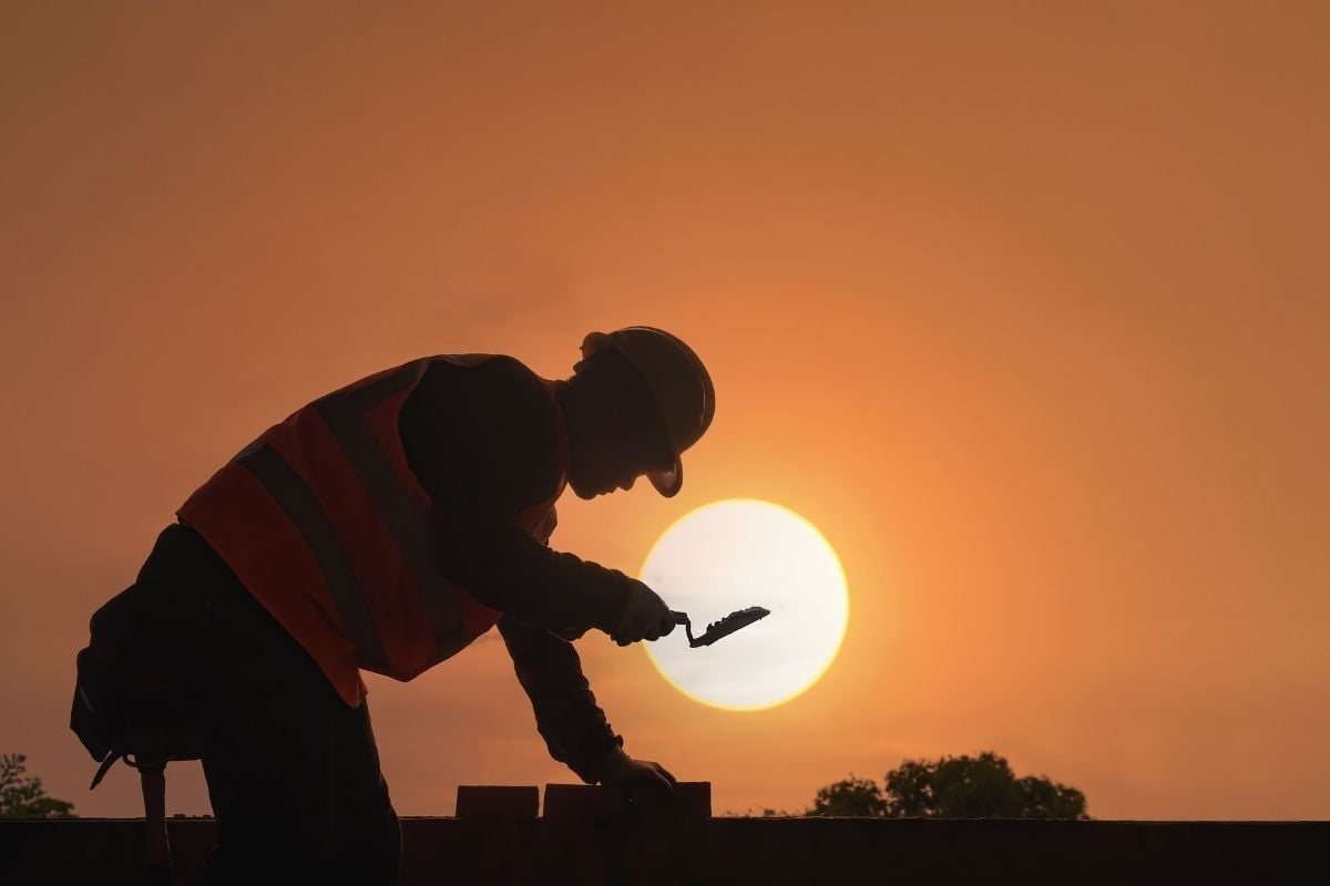 Zzp'er is aan het werk in de bouw