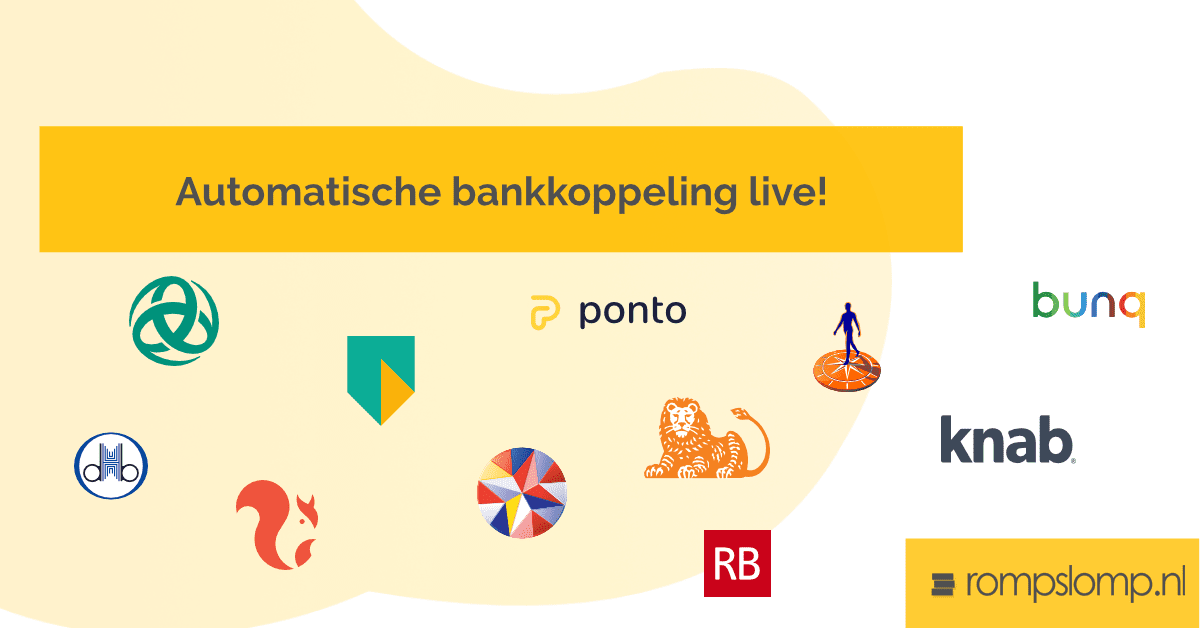 Automatische bankkoppeling met Rompslomp